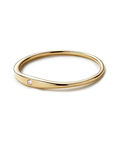 10K Gold Lab Grown Diamond Signet Ring