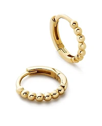 Ana Luisa 10K Gold Bead Huggie Hoops