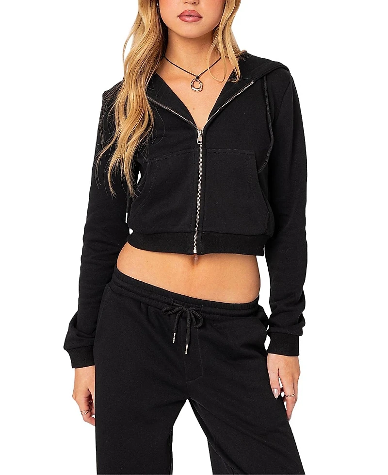 Edikted Annalise Zip Up Hoodie