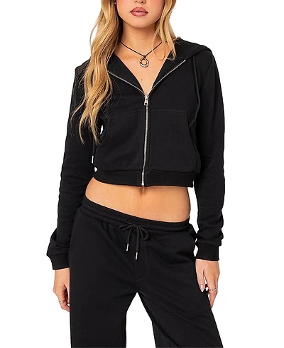 Edikted Annalise Zip Up Hoodie