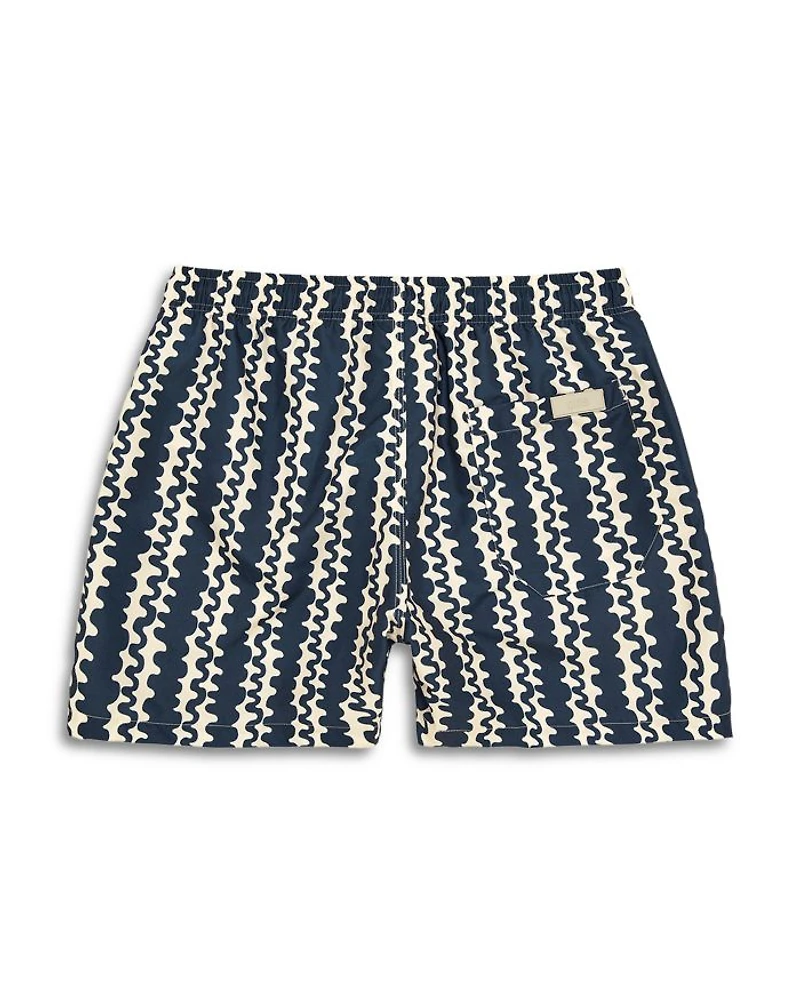 Scribble Printed 4.3" Swim Shorts