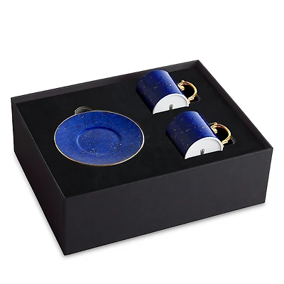 L'Objet Lapis Espresso Cup & Saucer, Set of 2