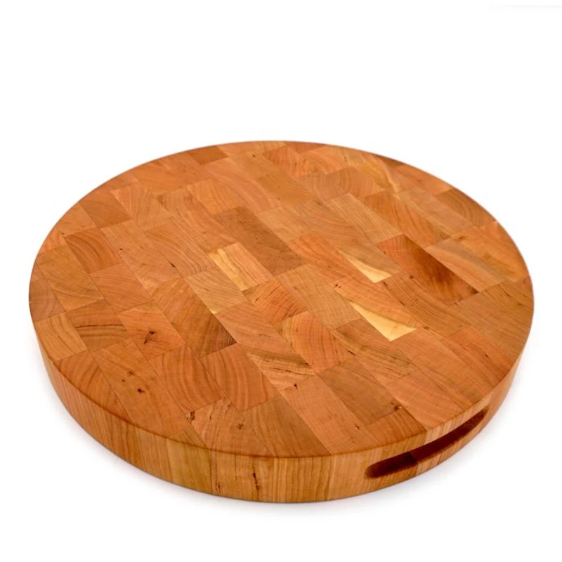 16" Round Cherry End Grain Board
