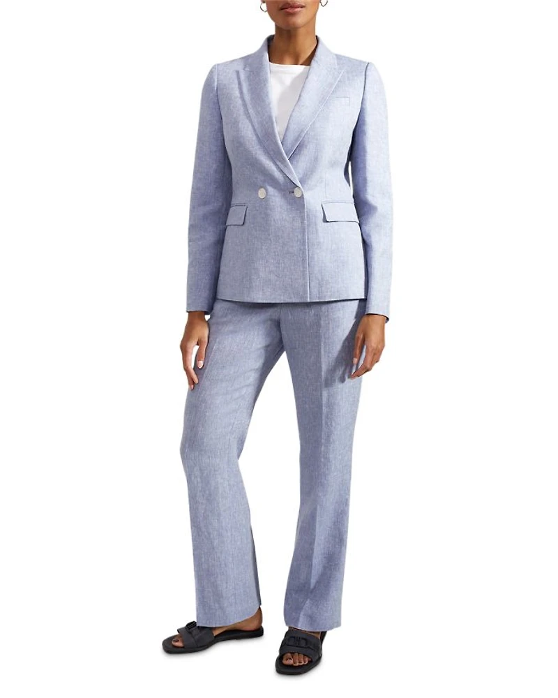 Adina Linen Double Breasted Jacket