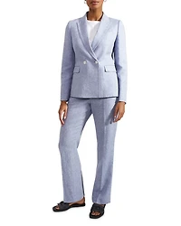 Adina Linen Double Breasted Jacket