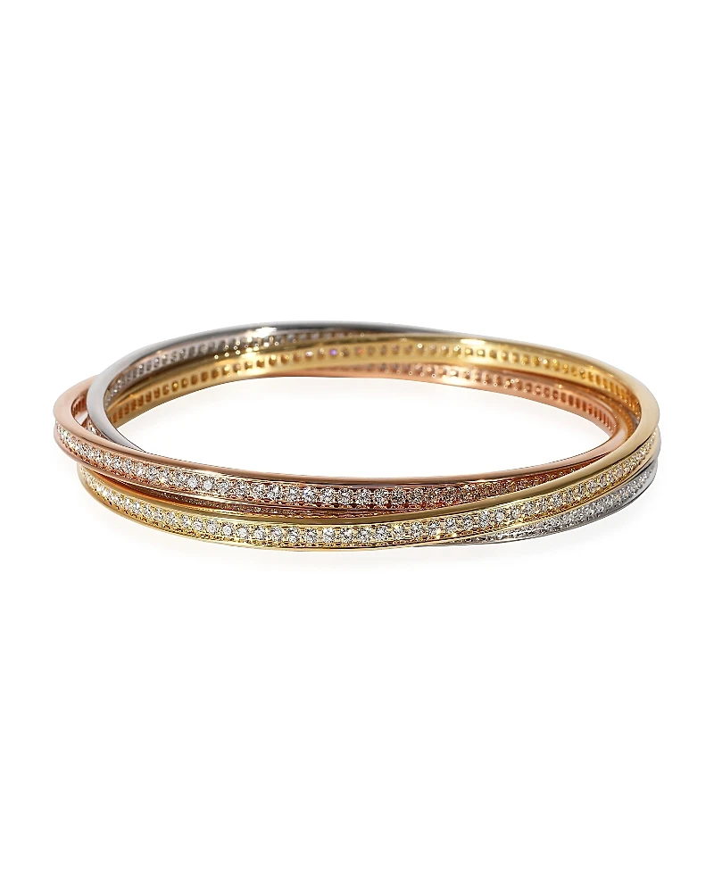 Pre-Owned Cartier Trinity 18K 3 Tone Gold Bracelet