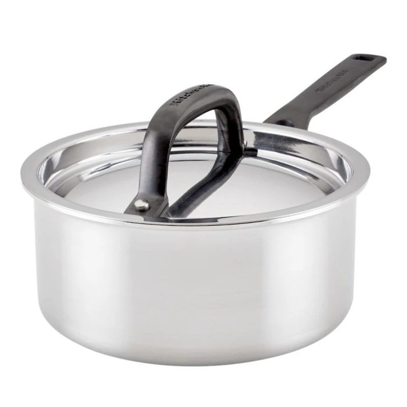 5 Ply Stainless Steel 1.5 Qt Saucepan and Lid