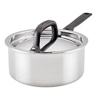 5 Ply Stainless Steel 1.5 Qt Saucepan and Lid
