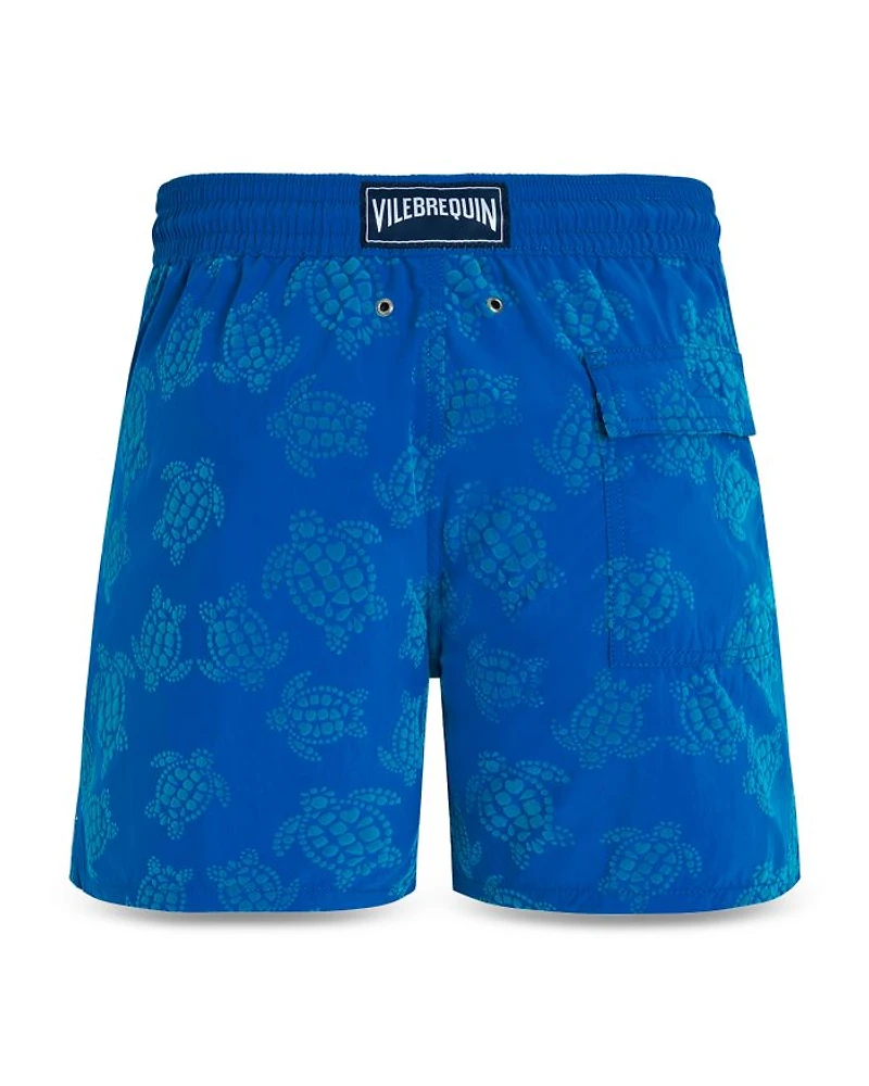Moorea Flock Vendome Turtles Print 5" Swim Trunks