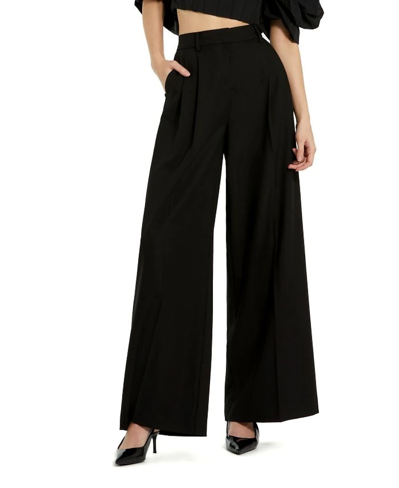 Classic Crepe Wide Leg Work Trouser