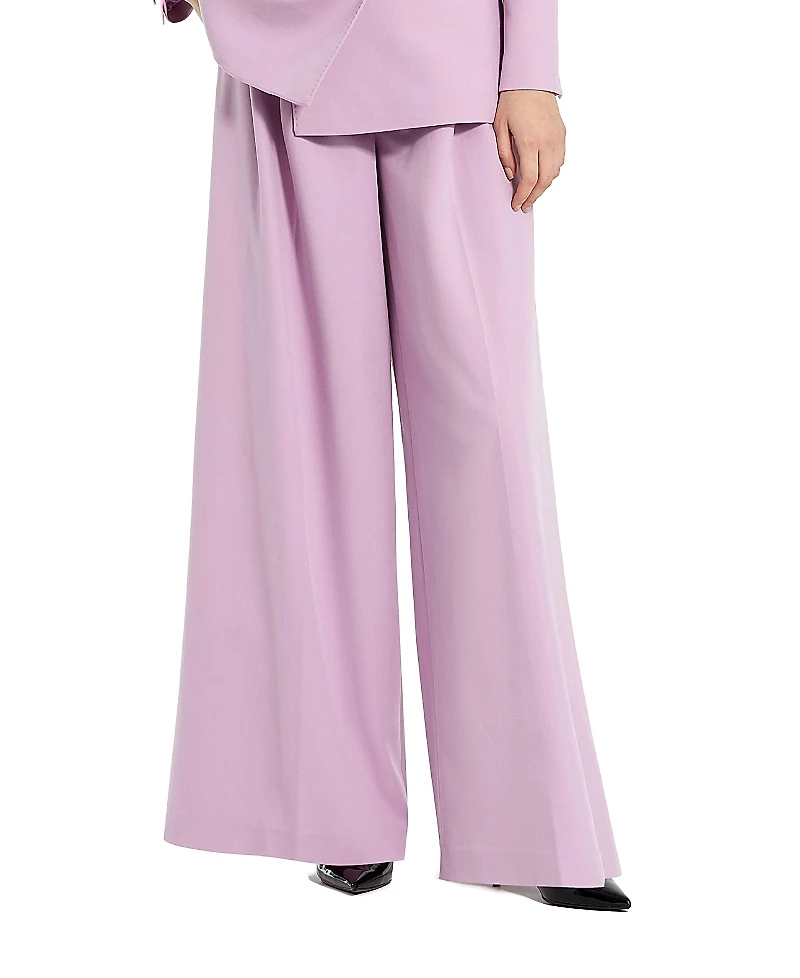 Mac Duggal Classic Crepe Wide Leg Work Trouser