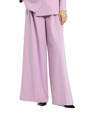Mac Duggal Classic Crepe Wide Leg Work Trouser
