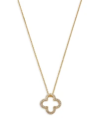 Bloomingdale's Fine Collection Diamond Openwork Clover Pendant Necklace