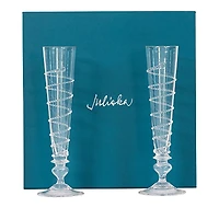 Juliska Amalia Boxed Flutes, Set of 2