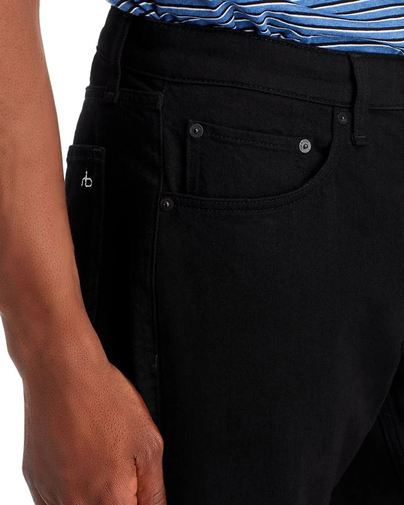 Fit 4 Authentic Stretch Straight Jeans Black
