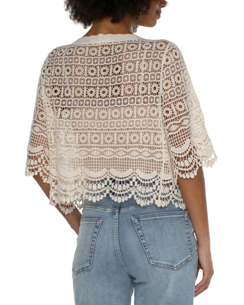 Scalloped Crochet Bolero