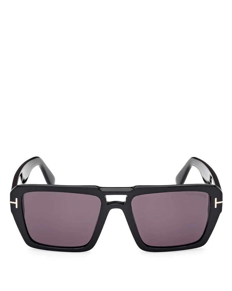 Flat Top Square Sunglasses, 56mm