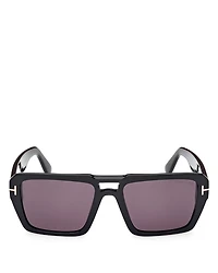 Flat Top Square Sunglasses, 56mm