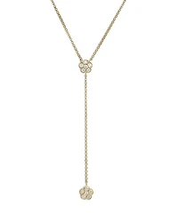 Roberto Coin 18K Yellow Gold Daisy by the Inch Diamond Flower Lariat Necklace, 16-18