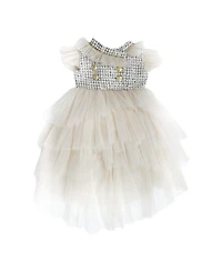 Petite Maison Kids Girls' Fira Tweed and Tulle Dress - Baby, Little Kid, Big Kid