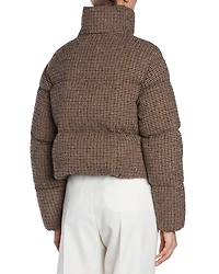 Seboune Wool Check Boucle Jacket