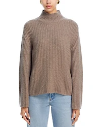 Rib Knit Bell Sleeve Turtleneck Sweater - Exclusive