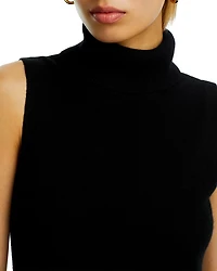 Split Hem  Turtleneck Tank - Exclusive