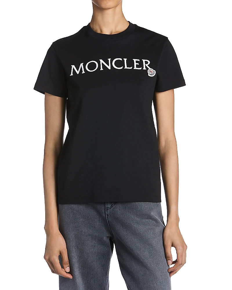 Moncler Embroidered Logo Tee