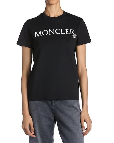 Moncler Embroidered Logo Tee
