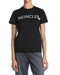 Moncler Embroidered Logo Tee