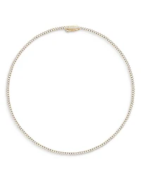 Certified Diamond Tennis Necklace in 14K Yellow Gold, 5.50 tcw