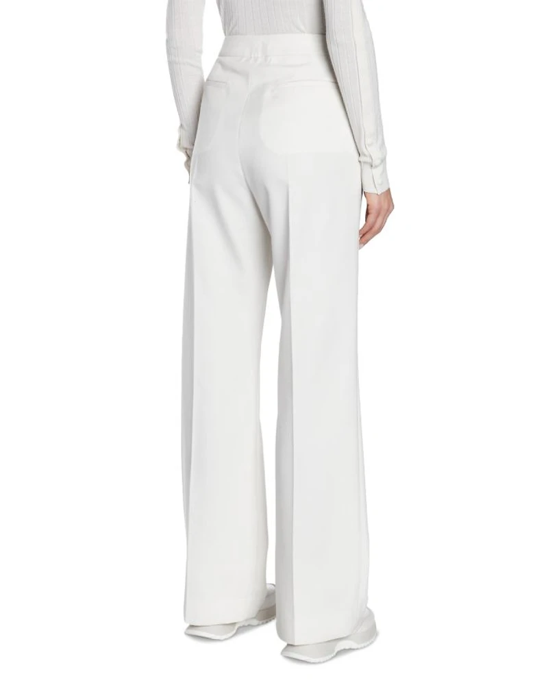 Wool Blend High Rise Trousers
