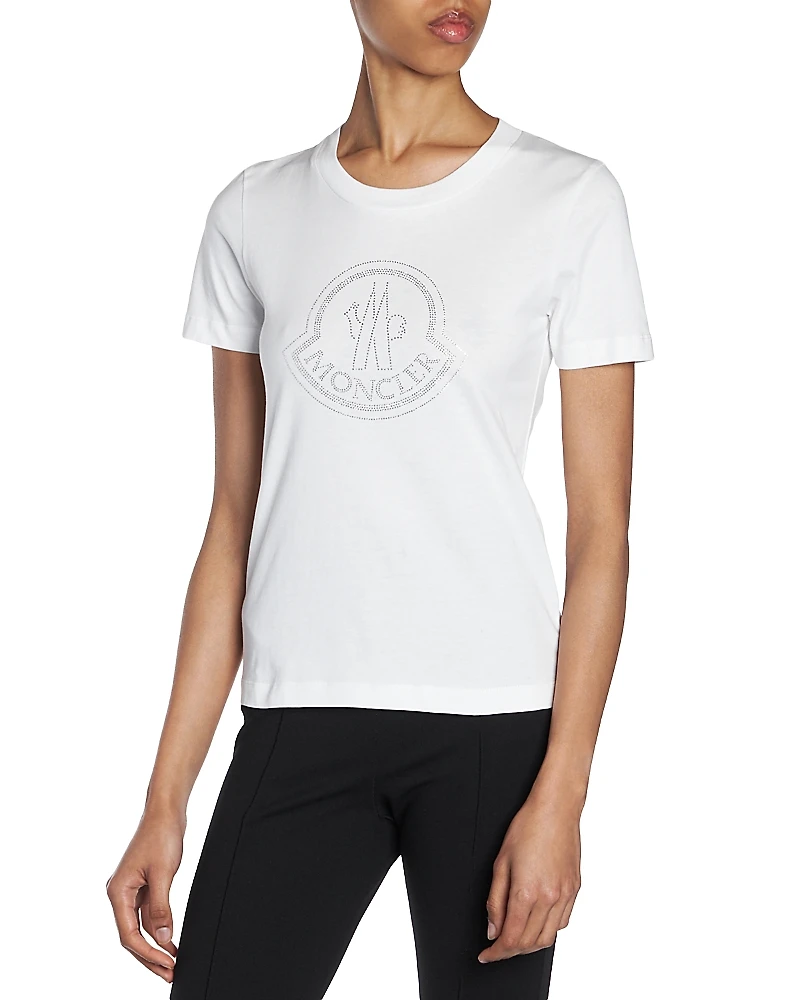 Moncler Metallic Logo Tee