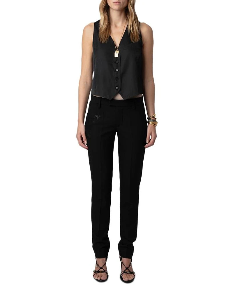 Emaux Satin Vest