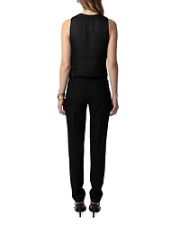Emaux Satin Vest