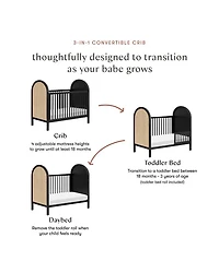Bondi 3 1 Convertible Crib with Toddler Bed Conversion Kit