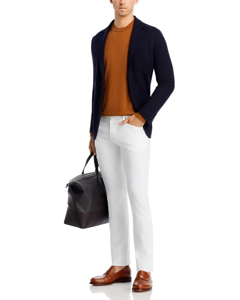 Textured Jersey Knit Casual Sport Coat