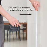 Wall Mounted Clear Pet Gate Zig Zag