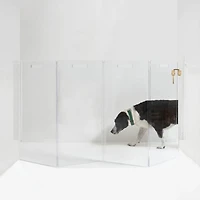 Wall Mounted Clear Pet Gate Zig Zag