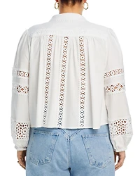 Lace Button Up Shirt - Exclusive