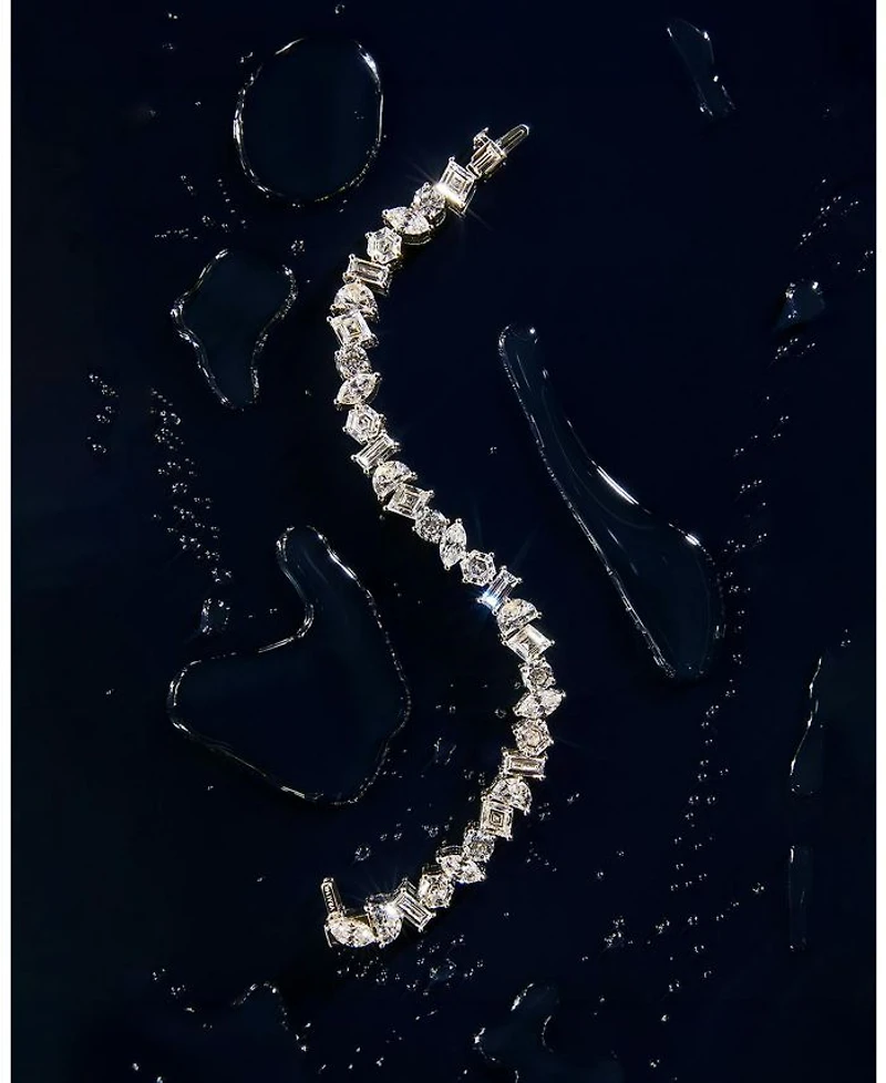 Illuminate Bracelet in 14K White Gold, 19.0ctw Mixed Shaped Lab Grown Diamonds, 7"
