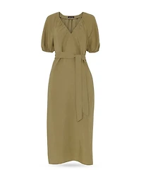 Ariella Linen Blend Midi Dress