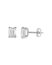 Bloomingdale's Fine Collection Certified Lab Grown Emerald-Cut Diamond Stud Earrings
