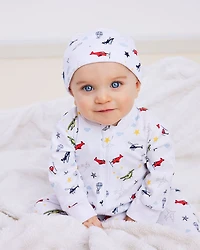 Boys' Cotton Aviators Print Footie - Baby