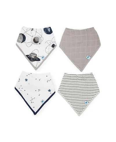 Little Unicorn Unisex Cotton Muslin Bandana Bib 4 Pack - Baby