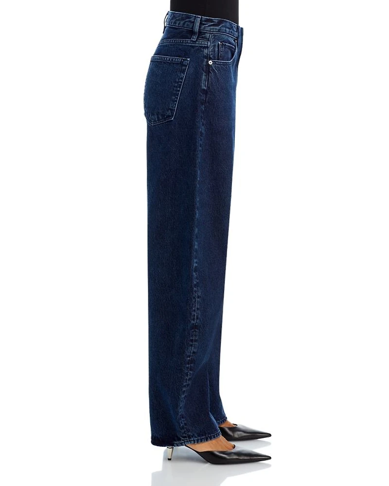 High Rise Bubble Jeans Dorado