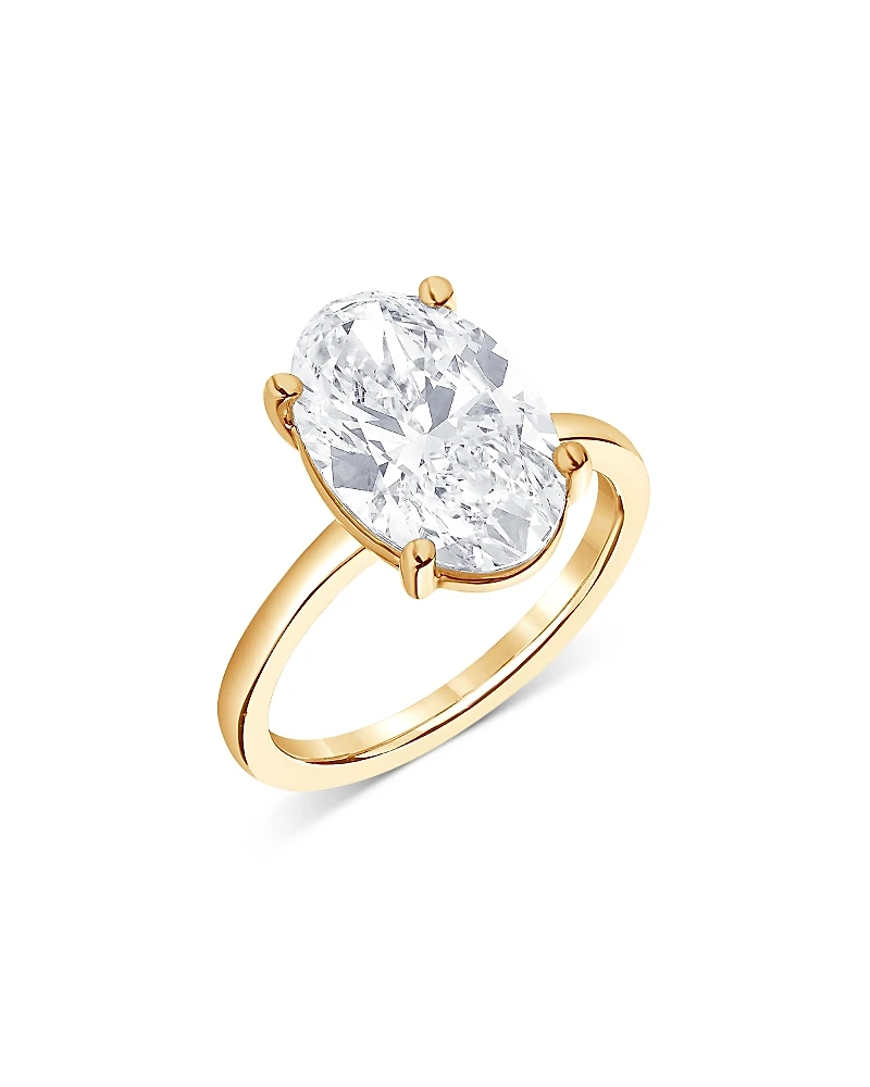 Bloomingdale's Fine Collection Certified Lab Grown Diamond Oval Solitaire Engagement Ring
