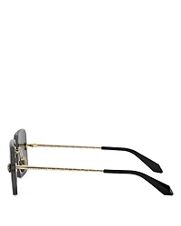 Serpenti Rectangular Sunglasses, 62mm