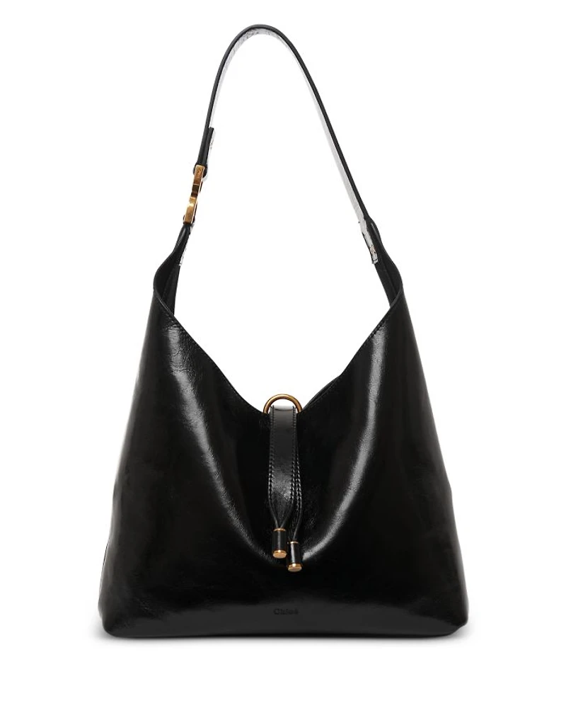 Marcie Small Leather Hobo Bag