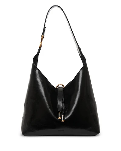 Marcie Small Leather Hobo Bag